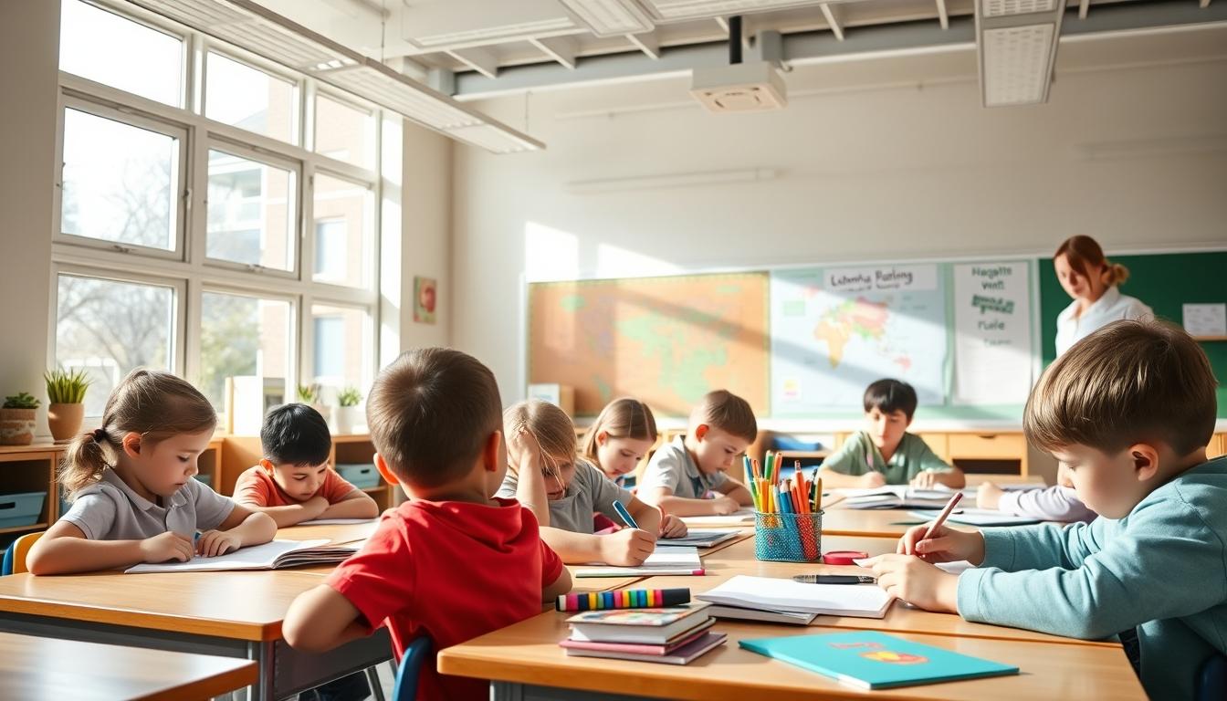 Student preparing for exams with study materials
