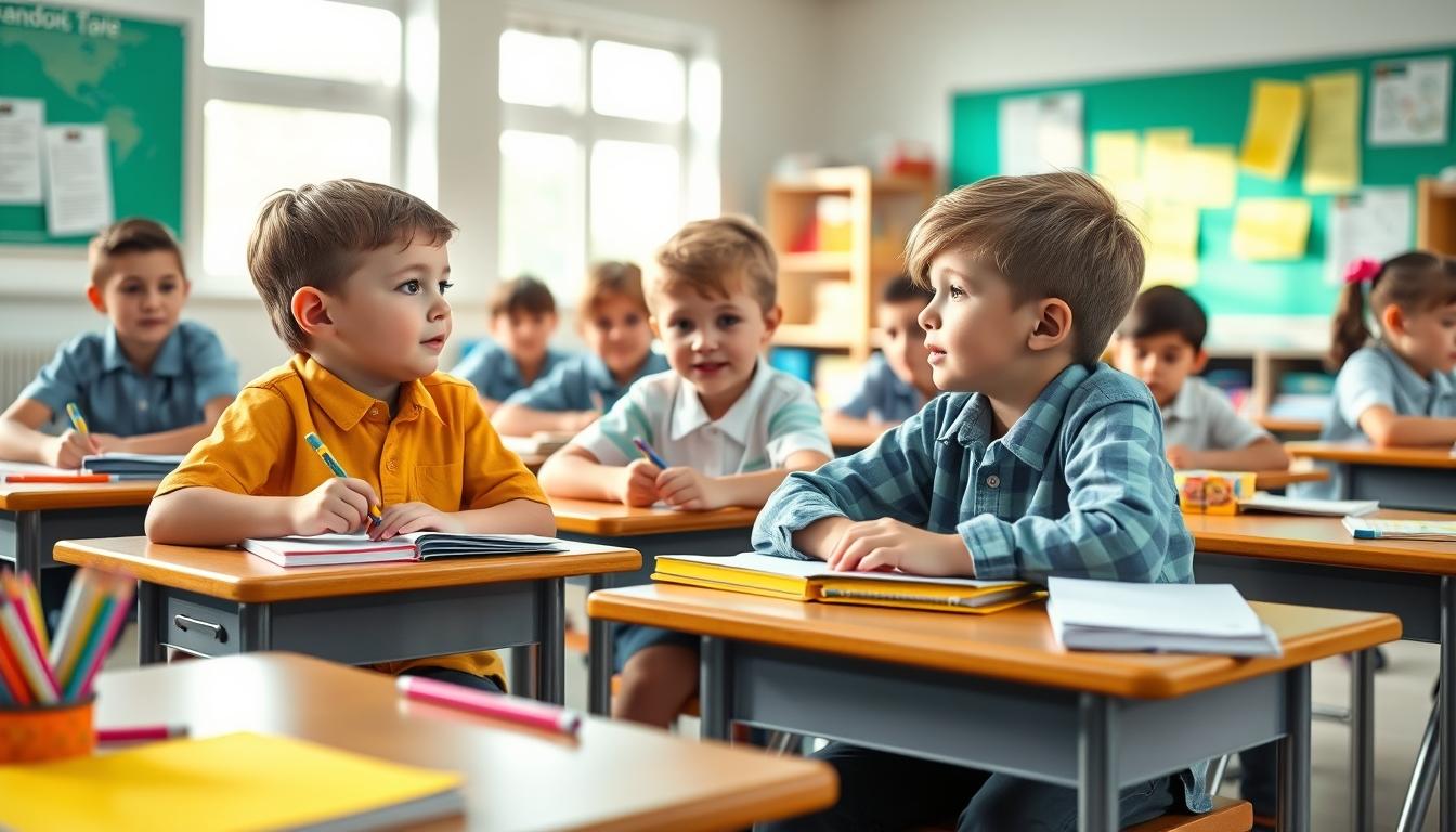 Student using learning strategies while studying